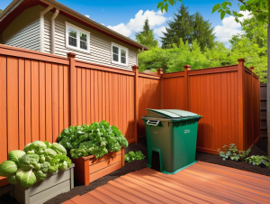 Roommate home additions- Compost bin outside of house